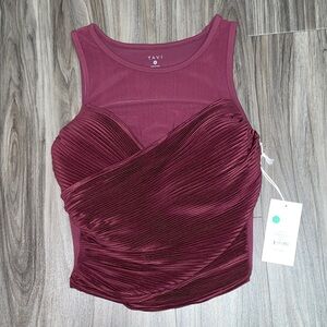 •NWT• Tavi Pleated Bra Tank